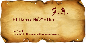 Filkorn Mónika névjegykártya