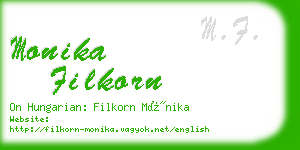 monika filkorn business card